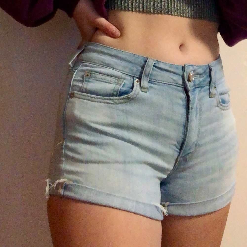 american eagle denim shorts!